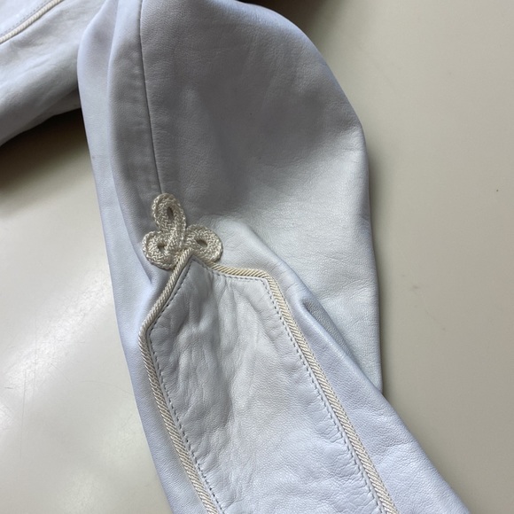 White NorthBeach leather Jacket from the 1980s in very good condition. - Picture 5 of 8